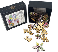 Gorgeous Cottage (47 Pieces) Mini Wooden Jigsaw Puzzle - Nautilus Puzzles - Wooden Jigsaw Puzzles For Adults