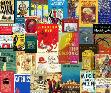 Great Novels (50 Pieces) Mini Wooden Jigsaw Puzzle - Nautilus Puzzles - Wooden Jigsaw Puzzles For Adults