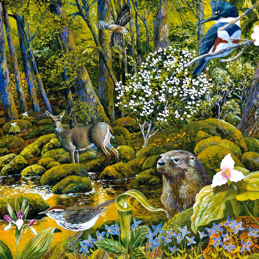 Great Smoky Mountains (262 Piece Wooden Jigsaw Puzzle) - Nautilus Puzzles - Wooden Jigsaw Puzzles For Adults