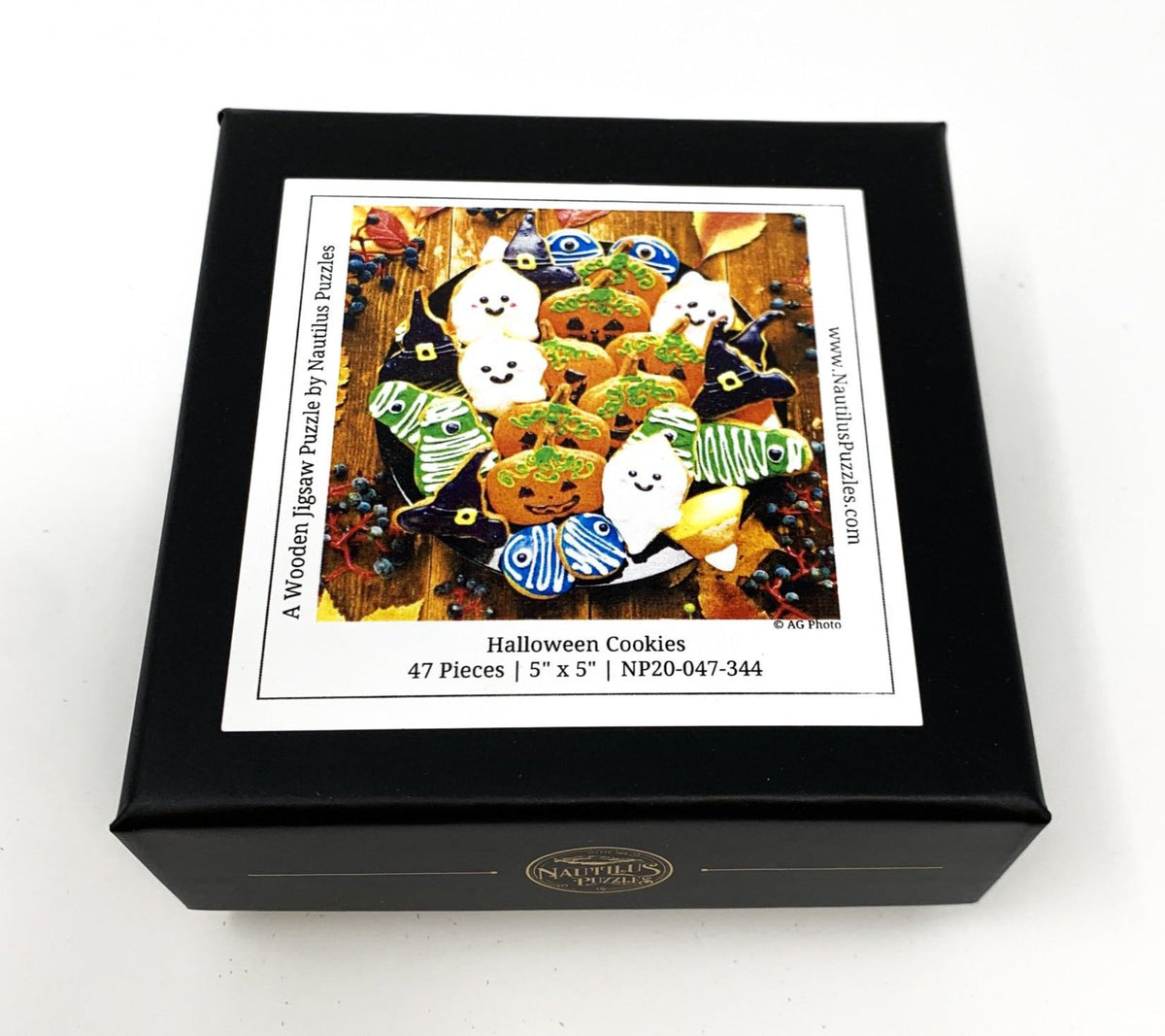 Halloween Cookies (47 Piece Mini Halloween Wooden Jigsaw Puzzle) - Nautilus Puzzles - Wooden Jigsaw Puzzles For Adults