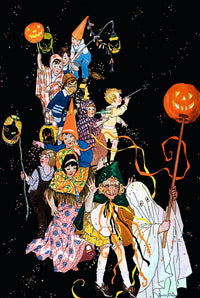 Halloween Parade (50 Pieces) Mini Wooden Jigsaw Puzzle - Nautilus Puzzles - Wooden Jigsaw Puzzles For Adults