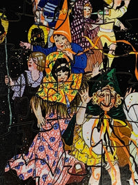 Halloween Parade (50 Pieces) Mini Wooden Jigsaw Puzzle - Nautilus Puzzles - Wooden Jigsaw Puzzles For Adults