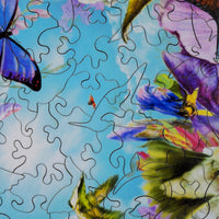 Hummingbird Heaven - 360 Piece Wooden Jigsaw Puzzle - Nautilus Puzzles - Wooden Jigsaw Puzzles For Adults