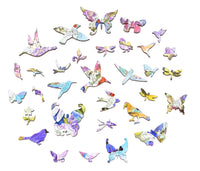 Hummingbird Heaven - 360 Piece Wooden Jigsaw Puzzle - Nautilus Puzzles - Wooden Jigsaw Puzzles For Adults