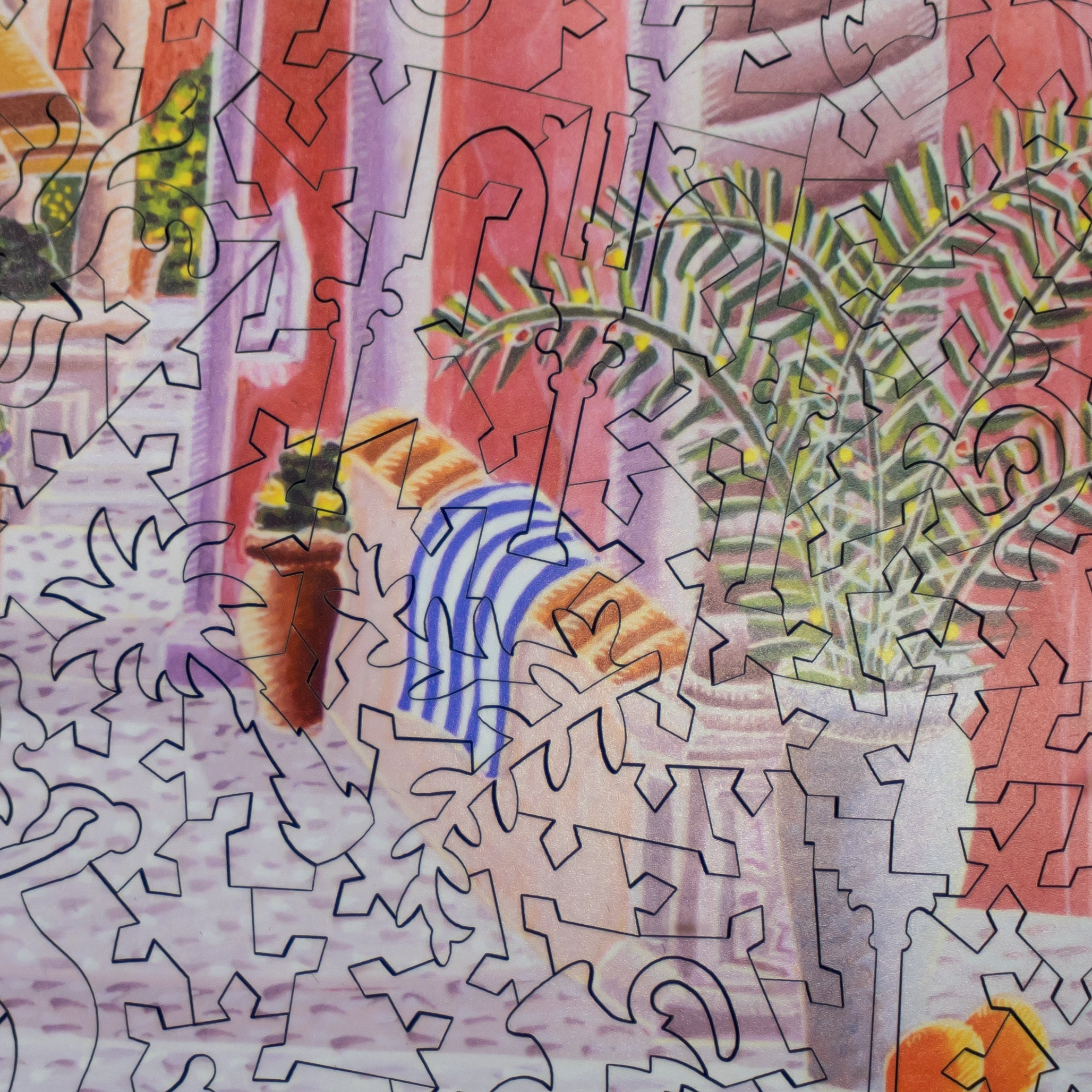 Stave wooden puzzles