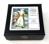 Vintage Santa (Victorian Santa 2) (50 Piece Mini Wooden Jigsaw Puzzle) - Nautilus Puzzles - Wooden Jigsaw Puzzles For Adults