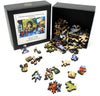 Santa In the Village (50 Piece Mini Christmas Wooden Jigsaw Puzzle) - Nautilus Puzzles - Wooden Jigsaw Puzzles For Adults