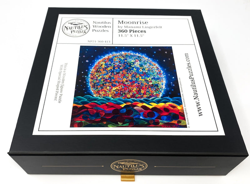 Moonrise - 360 Piece Wooden Jigsaw Puzzle - Nautilus Puzzles - Wooden Jigsaw Puzzles For Adults