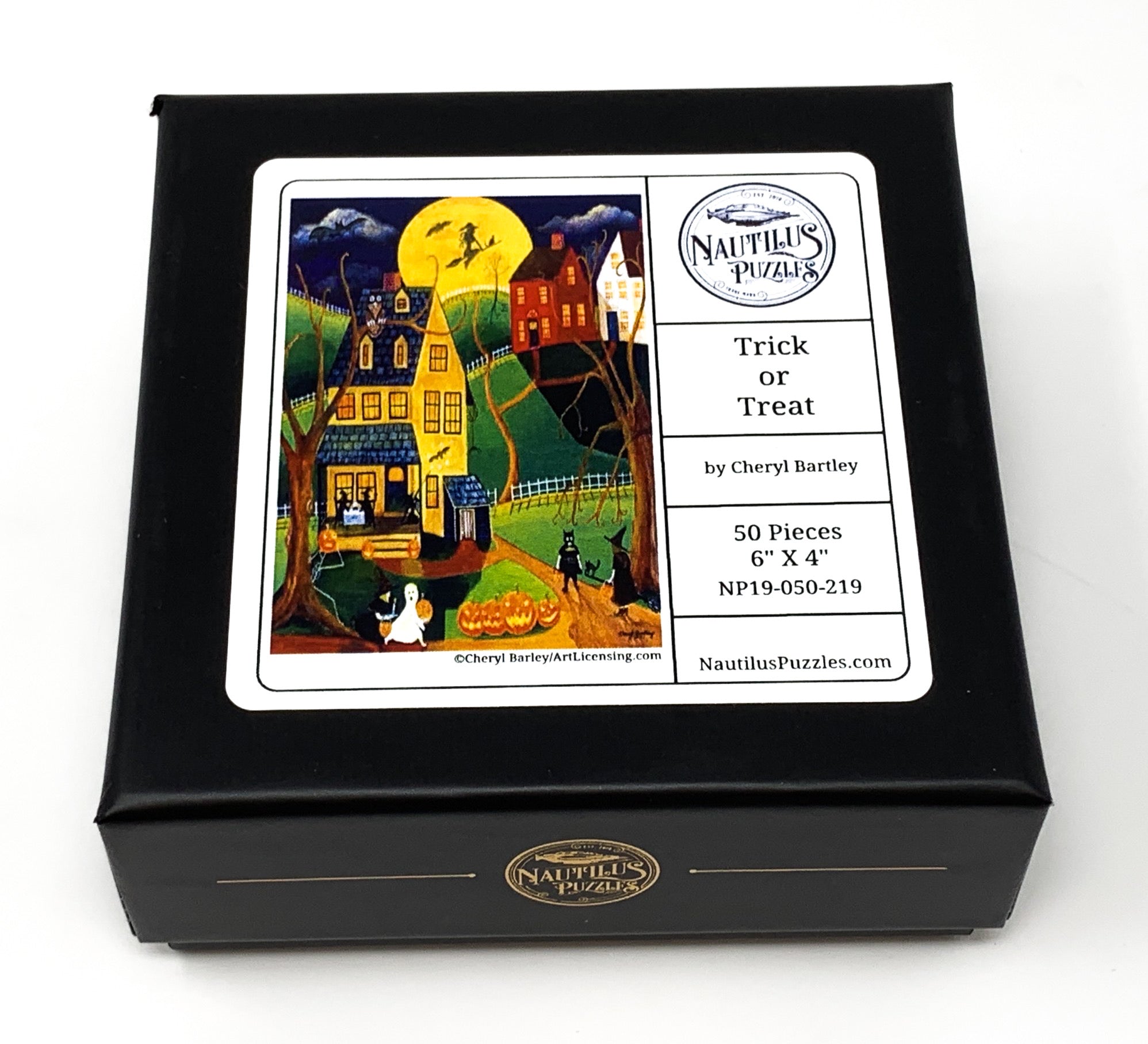 Trick or Treat (50 Piece Mini Halloween Wooden Jigsaw Puzzle) - Nautilus Puzzles - Wooden Jigsaw Puzzles For Adults