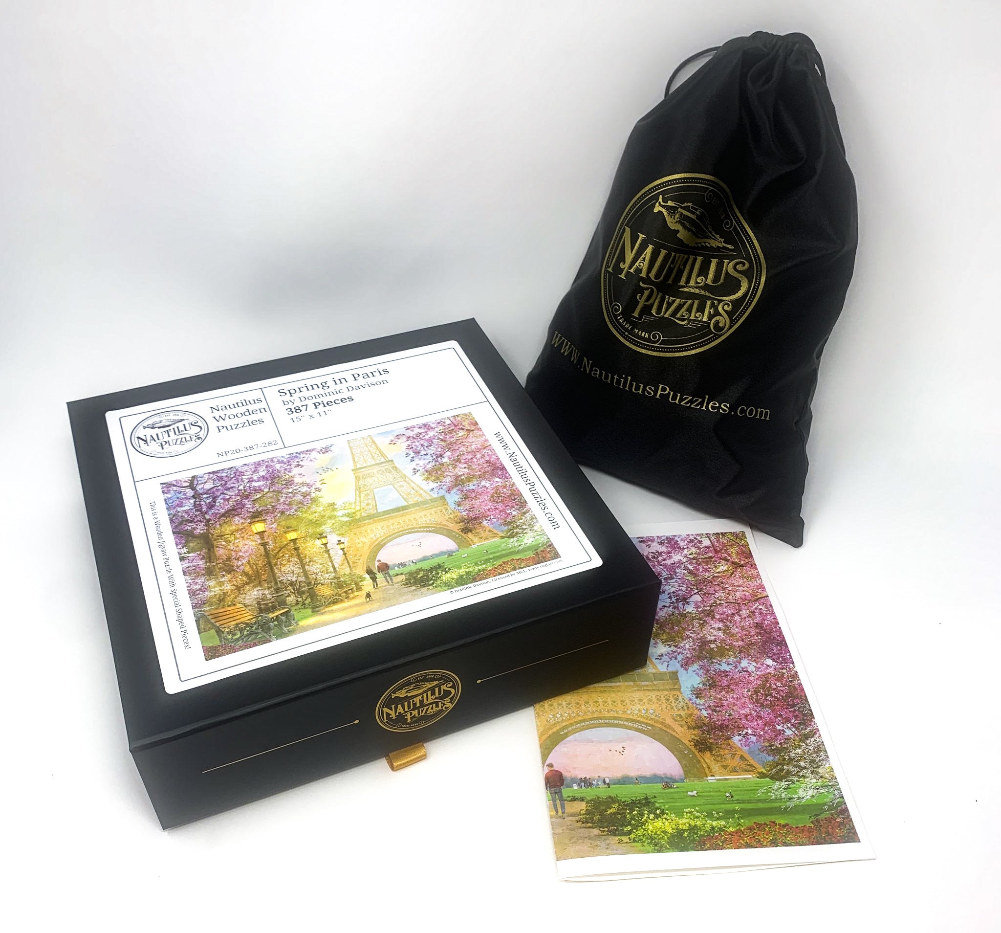 Spring in Paris (387 Piece Spring Wooden Jigsaw Puzzle) - Nautilus Puzzles - Wooden Jigsaw Puzzles For Adults