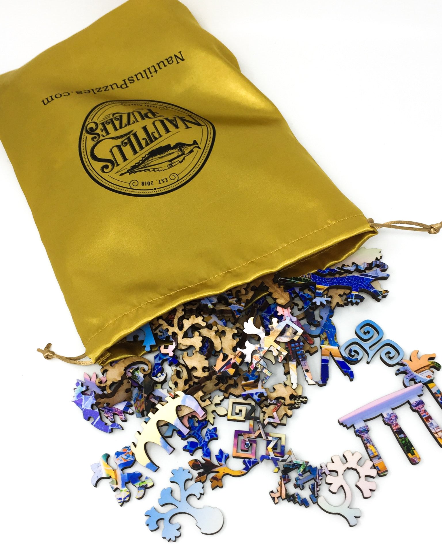 Parc Güell, Barcelona (410 Piece Wooden Jigsaw Puzzle) - Nautilus Puzzles - Wooden Jigsaw Puzzles For Adults