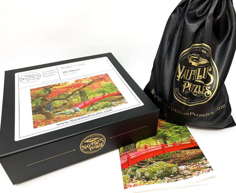 Maple Creek (385 Piece Wooden Jigsaw Puzzle) - Nautilus Puzzles - Wooden Jigsaw Puzzles For Adults