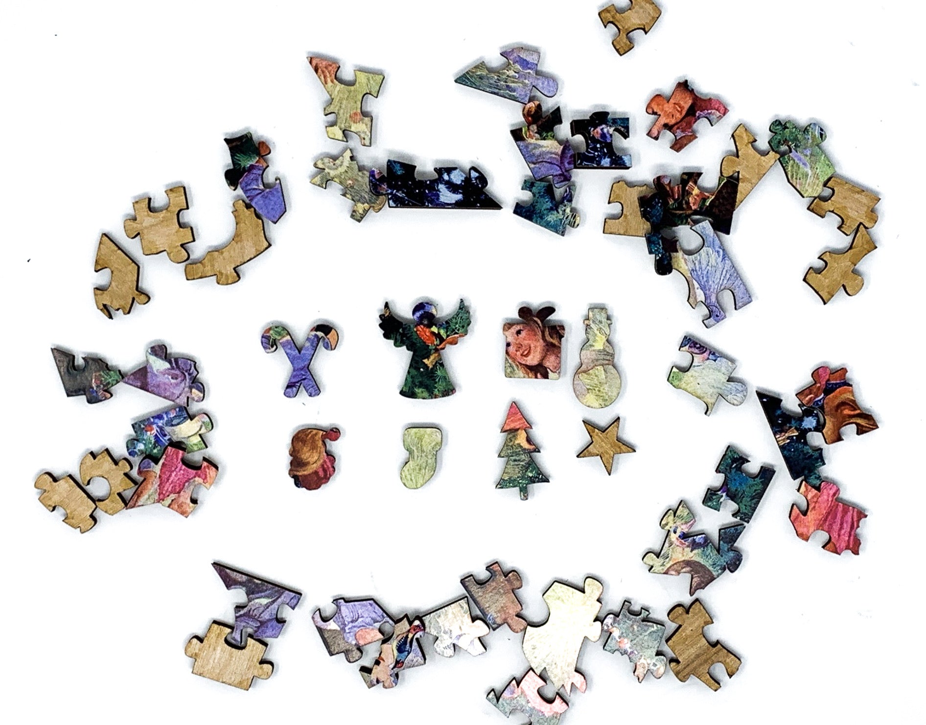 The Christmas Fairy (51 Pieces) Mini Wooden Christmas Jigsaw Puzzle - Nautilus Puzzles - Wooden Jigsaw Puzzles For Adults