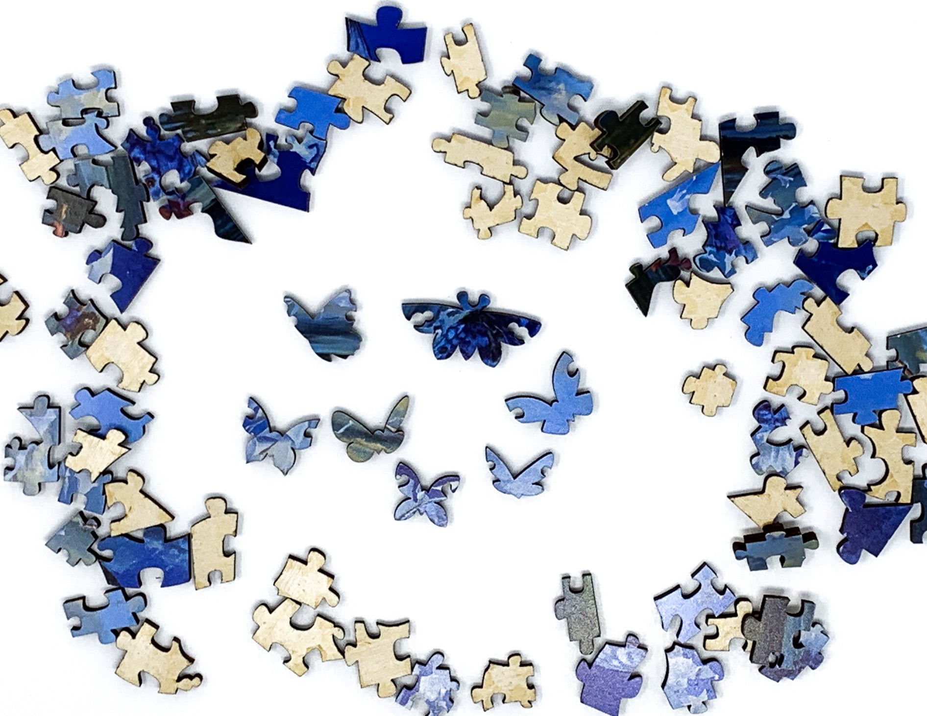 The Butterfly Effect by Anastasiya Markovich (77 Pieces) Mini Wooden Jigsaw Puzzle - Nautilus Puzzles - Wooden Jigsaw Puzzles For Adults