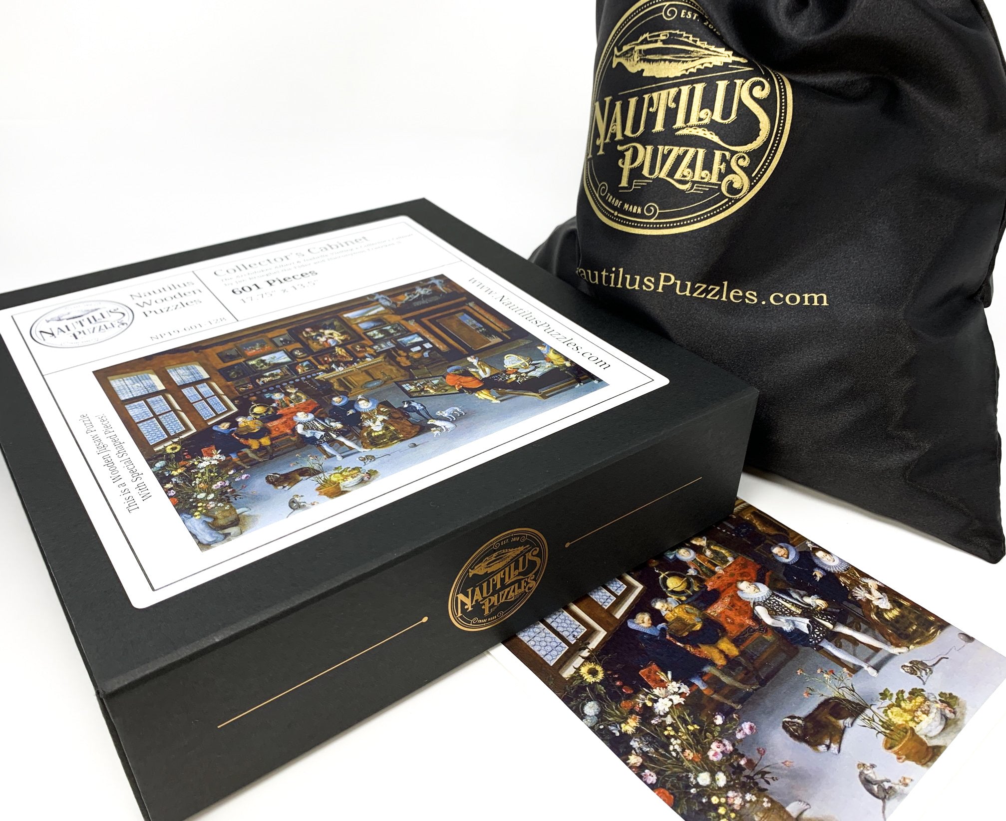 Collector's Cabinet by Brueghel the Elder and Hieronymus Francken (601 Piece Wooden Jigsaw Puzzle) - Nautilus Puzzles - Wooden Jigsaw Puzzles For Adults