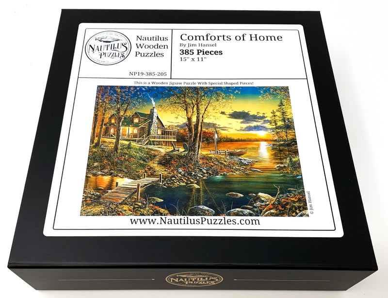 Comforts of Home (385 Piece Wooden Jigsaw Puzzle) - Nautilus Puzzles - Wooden Jigsaw Puzzles For Adults