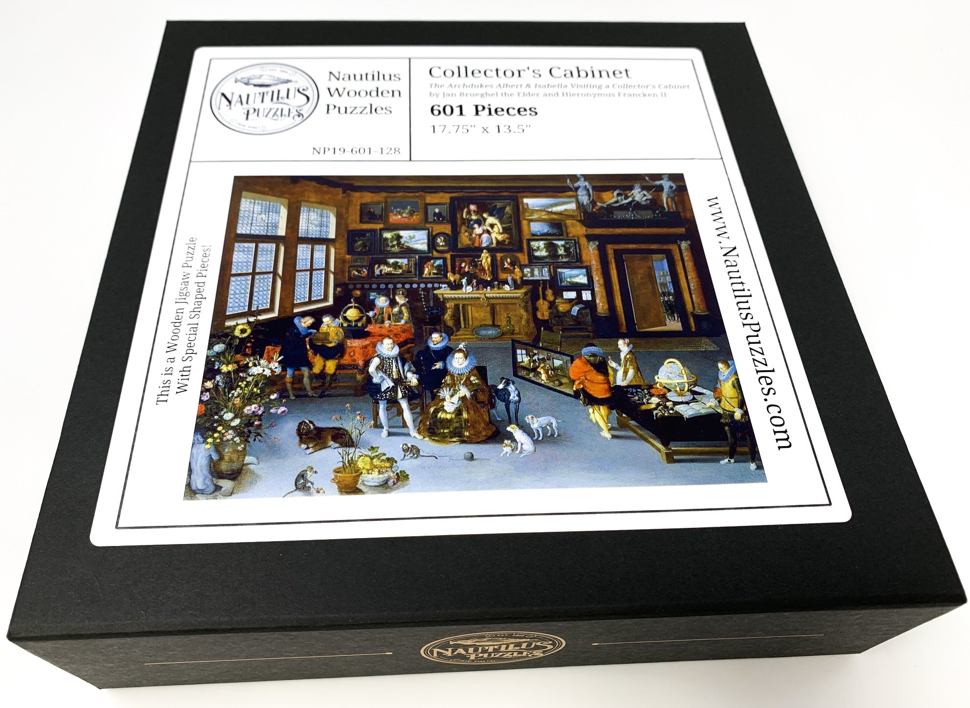 Collector's Cabinet by Brueghel the Elder and Hieronymus Francken (601 Piece Wooden Jigsaw Puzzle) - Nautilus Puzzles - Wooden Jigsaw Puzzles For Adults