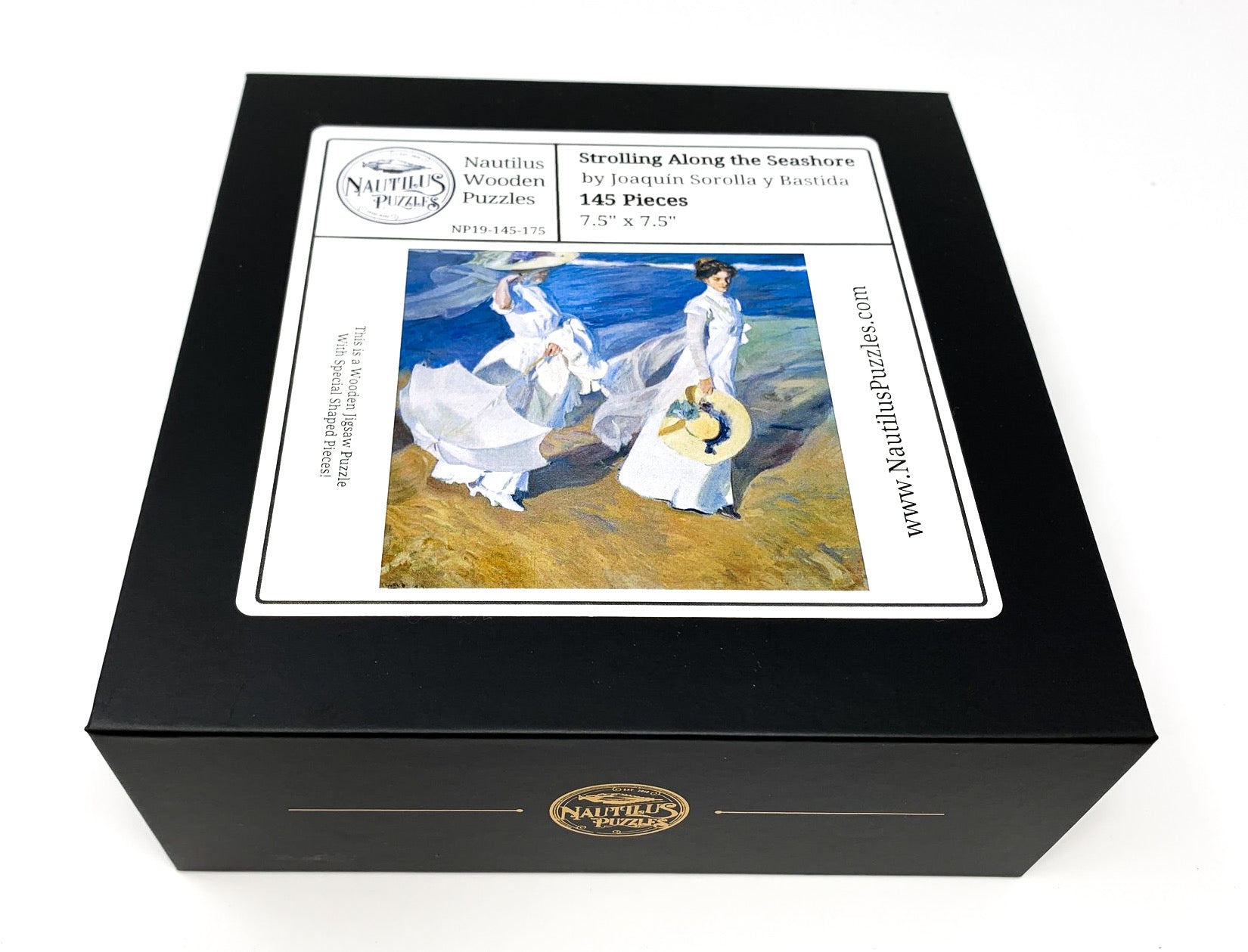 Strolling Along the Seashore (145 Piece Beach Wooden Jigsaw Puzzle) - Nautilus Puzzles - Wooden Jigsaw Puzzles For Adults