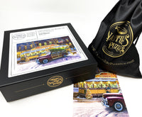 Christmas on Route 66 (318 Piece Christmas Wooden Jigsaw Puzzle) - Nautilus Puzzles - Wooden Jigsaw Puzzles For Adults