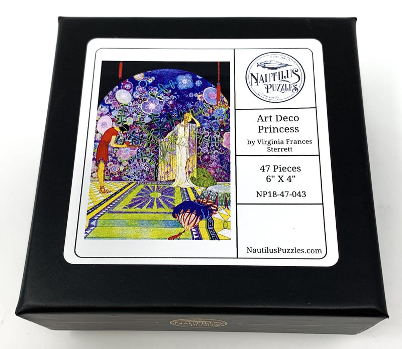 Art Deco Princess (From Tanglewood Tales) (47 Piece Wooden Jigsaw Puzzle) - Nautilus Puzzles - Wooden Jigsaw Puzzles For Adults
