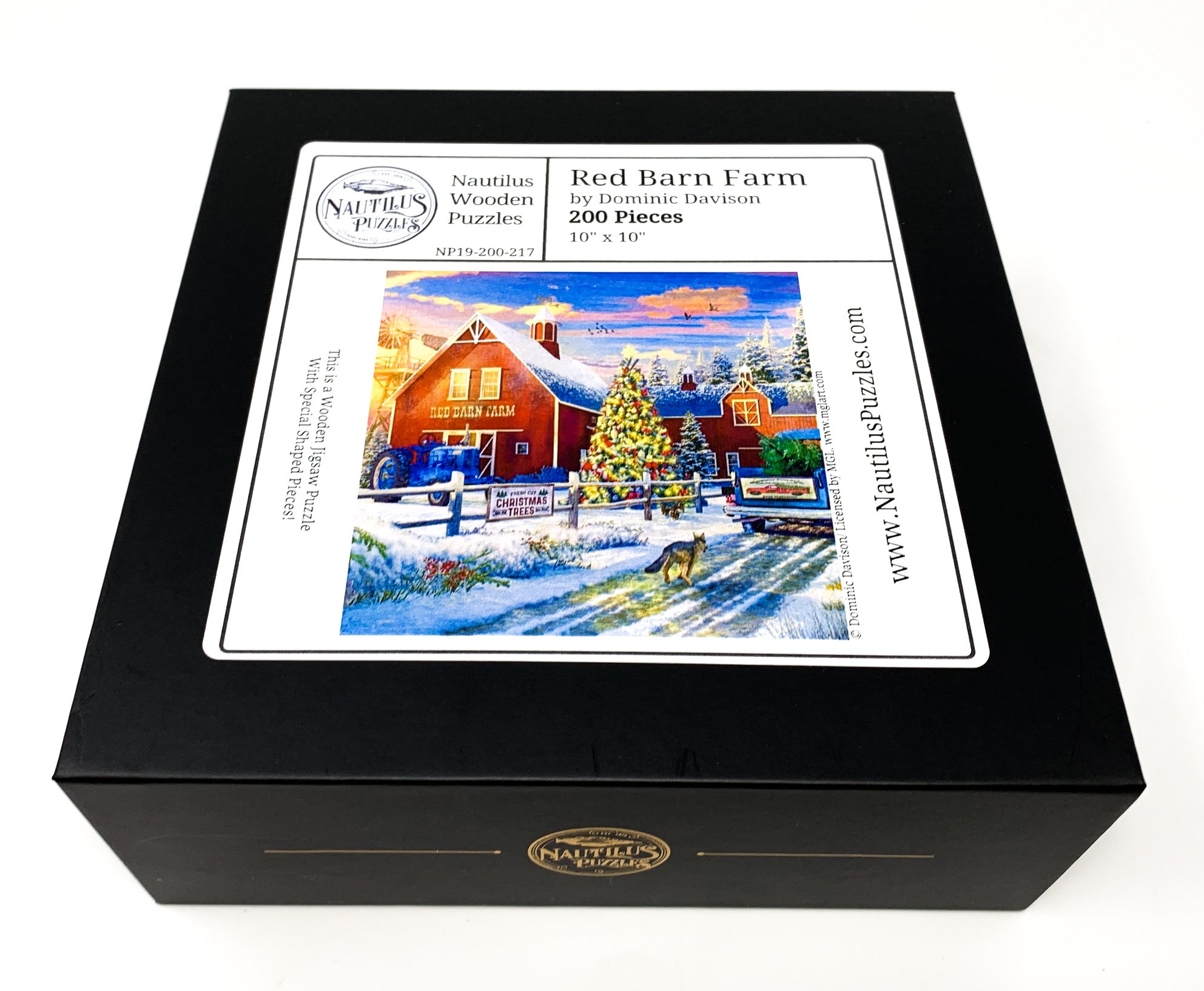Red Barn Farm - 200 Piece Wooden Jigsaw Puzzle - Nautilus Puzzles - Wooden Jigsaw Puzzles For Adults