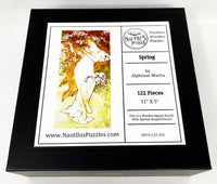 Spring by Alphonse Mucha (122 Piece Wooden Jigsaw Puzzle) - Nautilus Puzzles - Wooden Jigsaw Puzzles For Adults