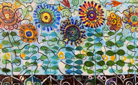 Flower Garden Blues (132 Piece Wooden Jigsaw Puzzle) - Nautilus Puzzles - Wooden Jigsaw Puzzles For Adults