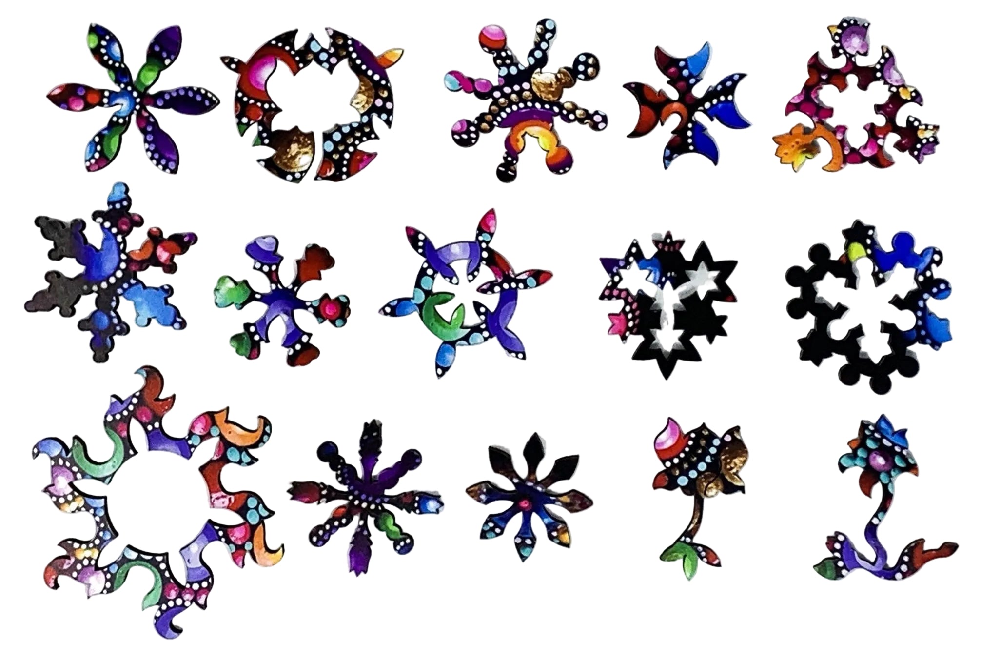 Mandala Stones (432 Piece Wooden Jigsaw Puzzle) | Nautilus Puzzles