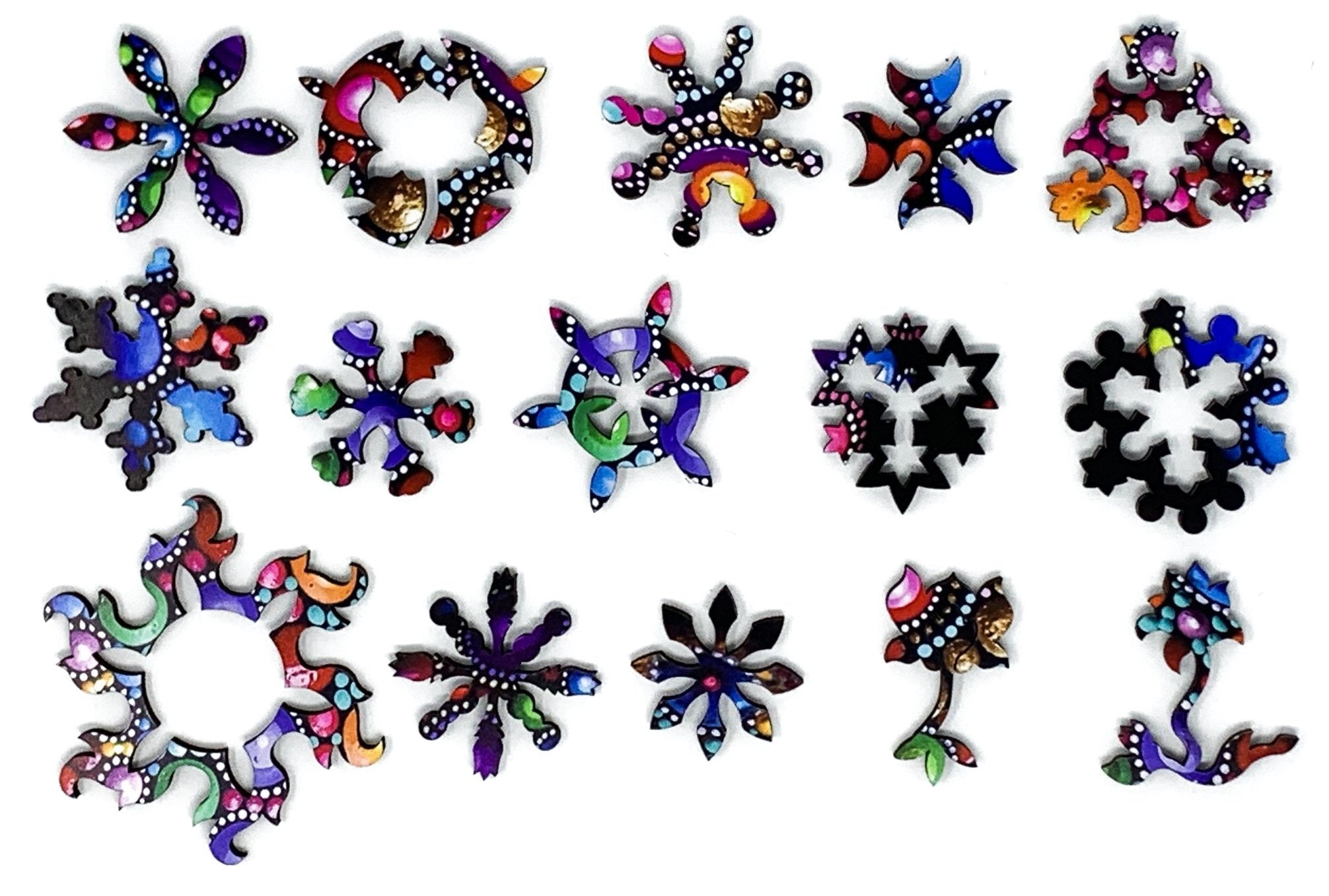 Mandala Stones (432 Piece Wooden Jigsaw Puzzle) - Nautilus Puzzles - Wooden Jigsaw Puzzles For Adults