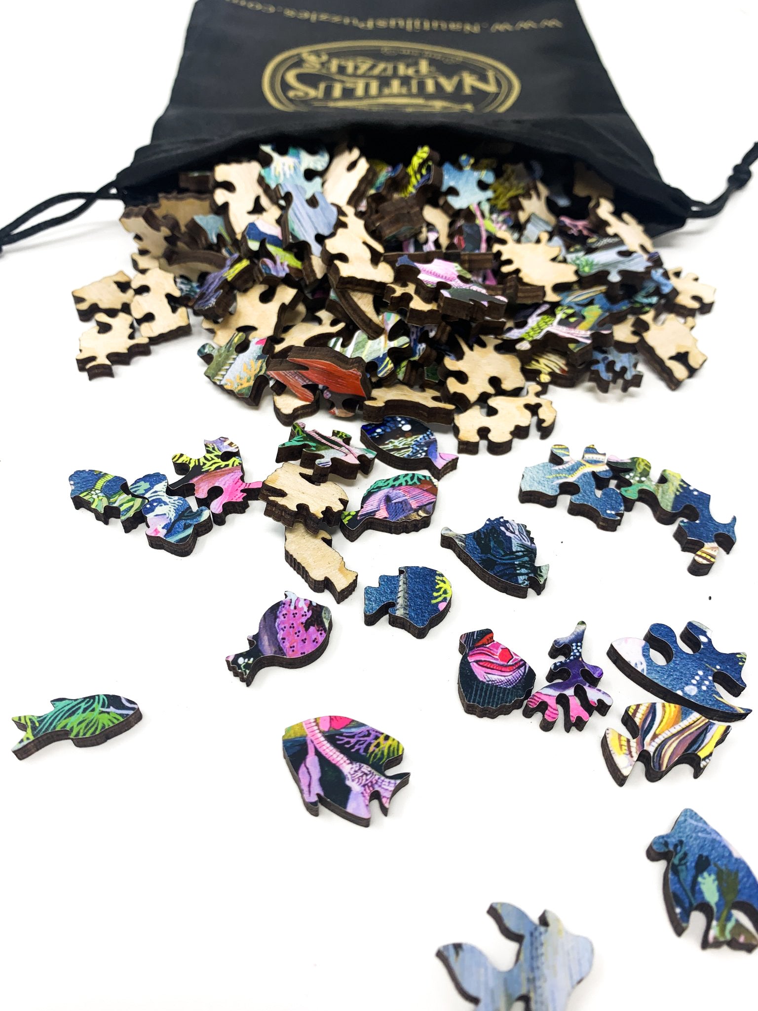 Silurian Seascape (144 Piece Wooden Jigsaw Puzzle) - Nautilus Puzzles - Wooden Jigsaw Puzzles For Adults
