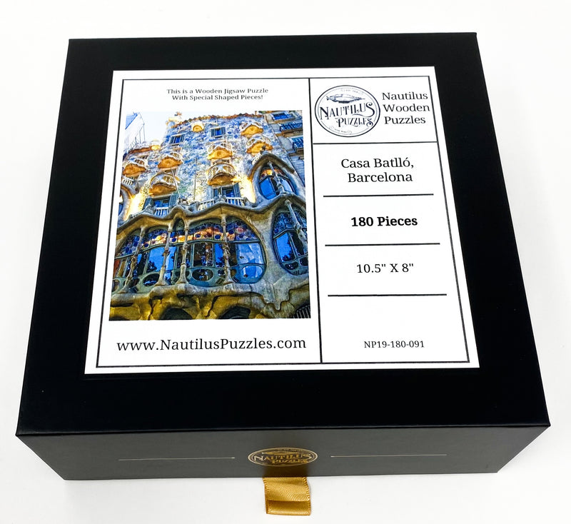 Casa Batlló, Barcelona (180 Piece Wooden Jigsaw Puzzle) - Nautilus Puzzles - Wooden Jigsaw Puzzles For Adults