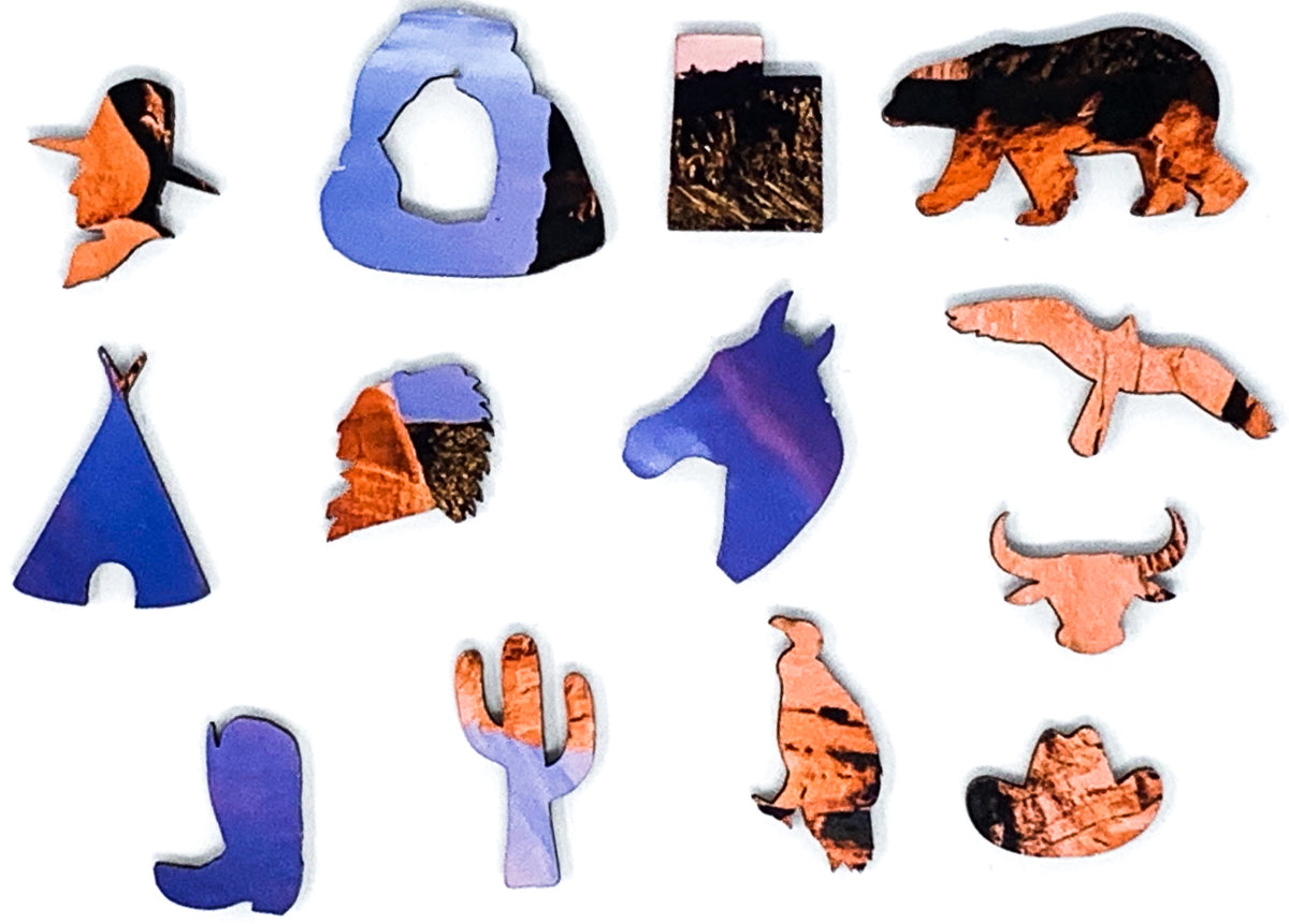 Delicate Arch Sunset (183 Pieces) Wooden Jigsaw Puzzle - Nautilus Puzzles - Wooden Jigsaw Puzzles For Adults