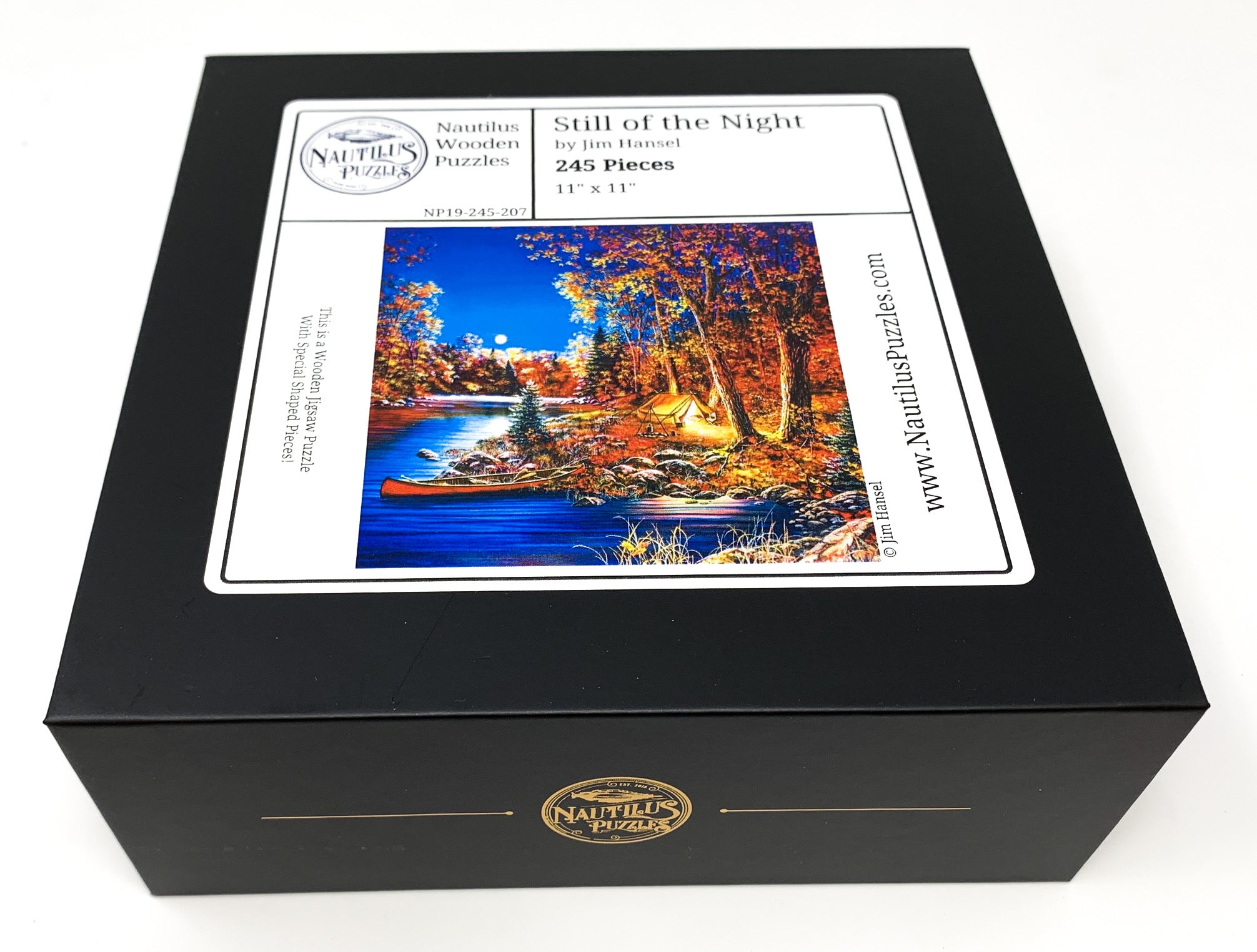 Still of the Night - 245 Piece Wooden Jigsaw Puzzle - Nautilus Puzzles - Wooden Jigsaw Puzzles For Adults