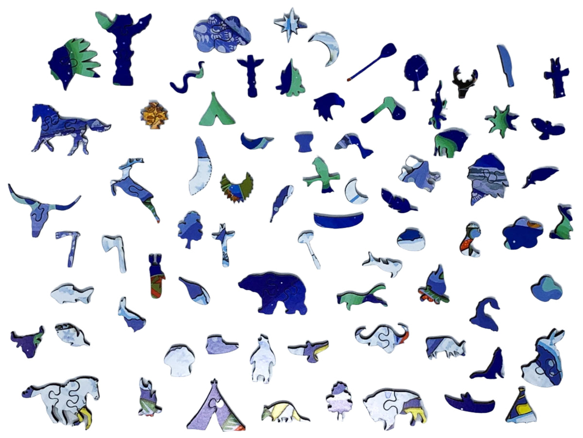Blessing of the Polar Bears - 475 Piece Wooden Jigsaw Puzzle - Nautilus Puzzles - Wooden Jigsaw Puzzles For Adults