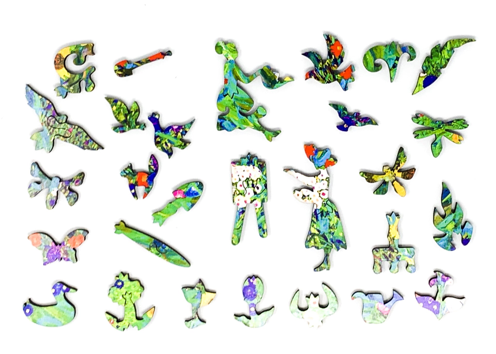 Klimt's Farm Garden (324 Piece Wooden Jigsaw Puzzle) - Nautilus Puzzles - Wooden Jigsaw Puzzles For Adults
