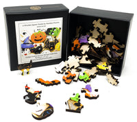 Creepy Cookies (50 Pieces) Mini Halloween Wooden Jigsaw Puzzle - Nautilus Puzzles - Wooden Jigsaw Puzzles For Adults