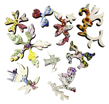 Gorgeous Cottage (47 Pieces) Mini Wooden Jigsaw Puzzle - Nautilus Puzzles - Wooden Jigsaw Puzzles For Adults