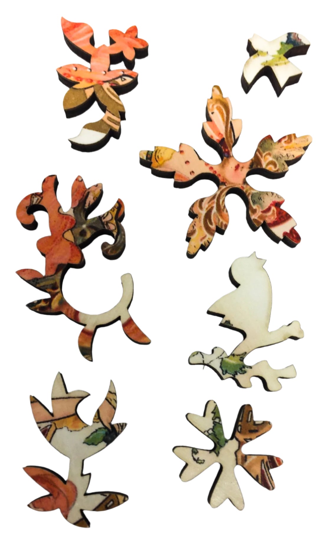 Art Nouveau Peach Princess (47 Piece Wooden Jigsaw Puzzle) - Nautilus Puzzles - Wooden Jigsaw Puzzles For Adults