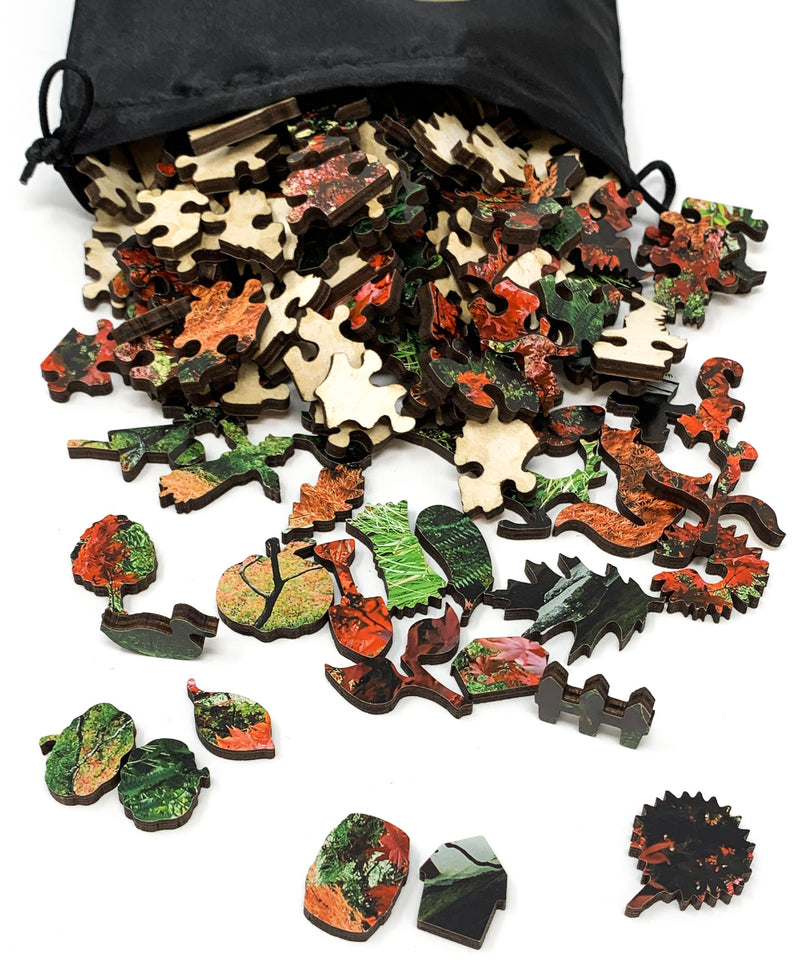 Butchart Gardens in Fall (190 Piece Fall Wooden Jigsaw Puzzle) - Nautilus Puzzles - Wooden Jigsaw Puzzles For Adults