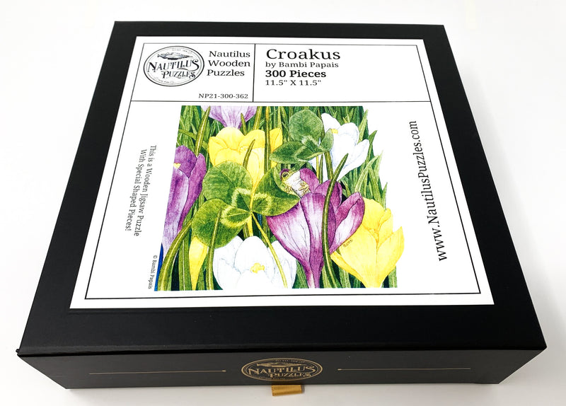 Croakus (300 Piece Wooden Jigsaw Puzzle) - Nautilus Puzzles - Wooden Jigsaw Puzzles For Adults
