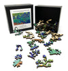 Irises by Vincent Van Gogh (50 Piece Mini Wooden Jigsaw Puzzle) - Nautilus Puzzles - Wooden Jigsaw Puzzles For Adults