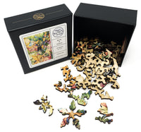 Birds & Insects (47 Pieces) Mini Wooden Puzzle - Nautilus Puzzles - Wooden Jigsaw Puzzles For Adults