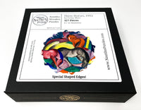 Three Horses, 1912 by Franz Marc (327 Piece Shaped Wooden Jigsaw Puzzle) - Nautilus Puzzles - Wooden Jigsaw Puzzles For Adults