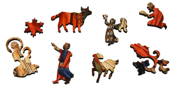 Adoration Of The Magi (253 Pieces) Wooden Christmas Jigsaw Puzzle - Nautilus Puzzles - Wooden Jigsaw Puzzles For Adults