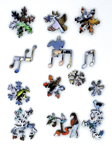 Winter Bird Gathering (125 Piece Wooden Jigsaw Puzzle) - Nautilus Puzzles - Wooden Jigsaw Puzzles For Adults