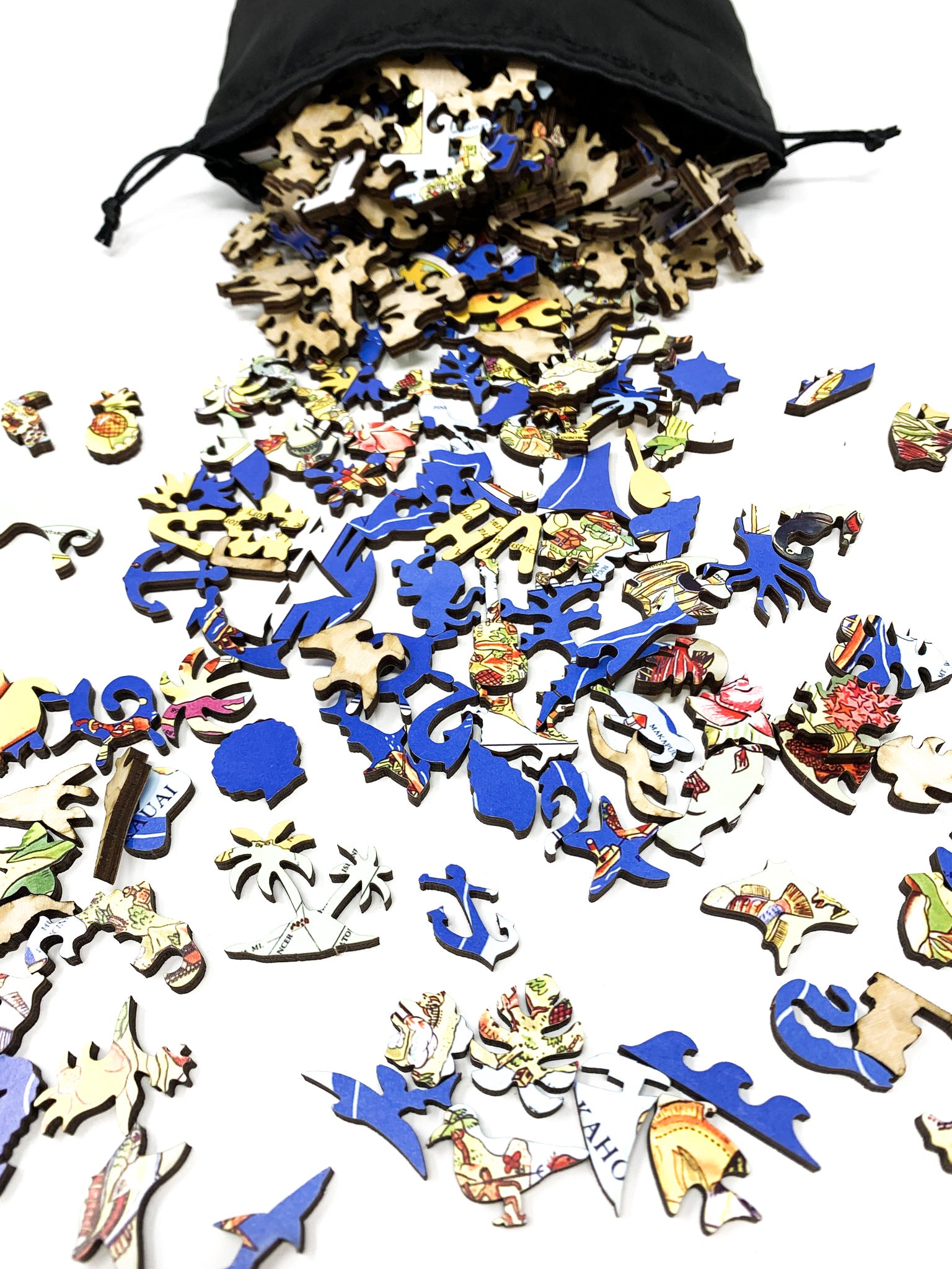 Map of Hawaii (471 Piece Wooden Jigsaw Puzzle) - Nautilus Puzzles - Wooden Jigsaw Puzzles For Adults