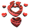 Raindrops on a Red Rose - 59 Piece Mini Valentine's Day Wooden Puzzle - Nautilus Puzzles - Wooden Jigsaw Puzzles For Adults