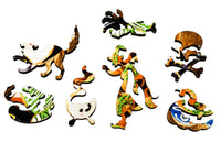 Halloween Cookies (47 Piece Mini Halloween Wooden Jigsaw Puzzle) - Nautilus Puzzles - Wooden Jigsaw Puzzles For Adults