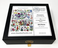 Flowers - Trees & Shrubs (464 Piece Wooden Jigsaw Puzzle) - Nautilus Puzzles - Wooden Jigsaw Puzzles For Adults