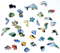 Dolphins At Play (139 Piece Wooden Jigsaw Puzzle) - Nautilus Puzzles - Wooden Jigsaw Puzzles For Adults